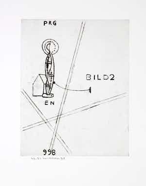 Reinier Lucassen - Ets, Praag en Bild 2 + gedicht van H. H. ter Balkt - 1998 - oplage 50 ex. verkocht voor € 125!