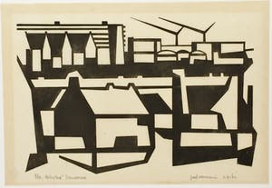 Juul Neumann - Tuinstad (linosnede) kopen? Bied vanaf 30!