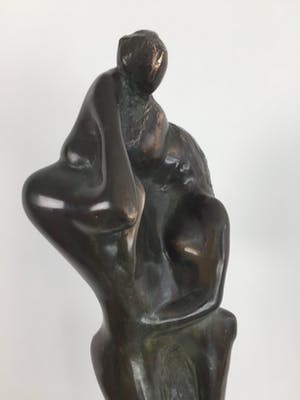Jits Bakker - Bronzen beeld, 'Familie' (GROOT BEELD, 60cm hoog) kopen? Bied vanaf 2450!