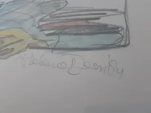 Helen van der Deen - Drieluik gouache grafiet tekeningen (1984) kopen? Bied vanaf 5!