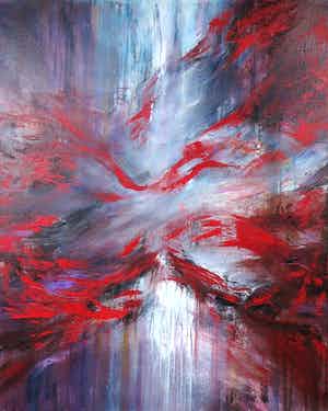 Wim de Bruin - Acryl op doek, Licht (Groot) verkocht voor € 35!