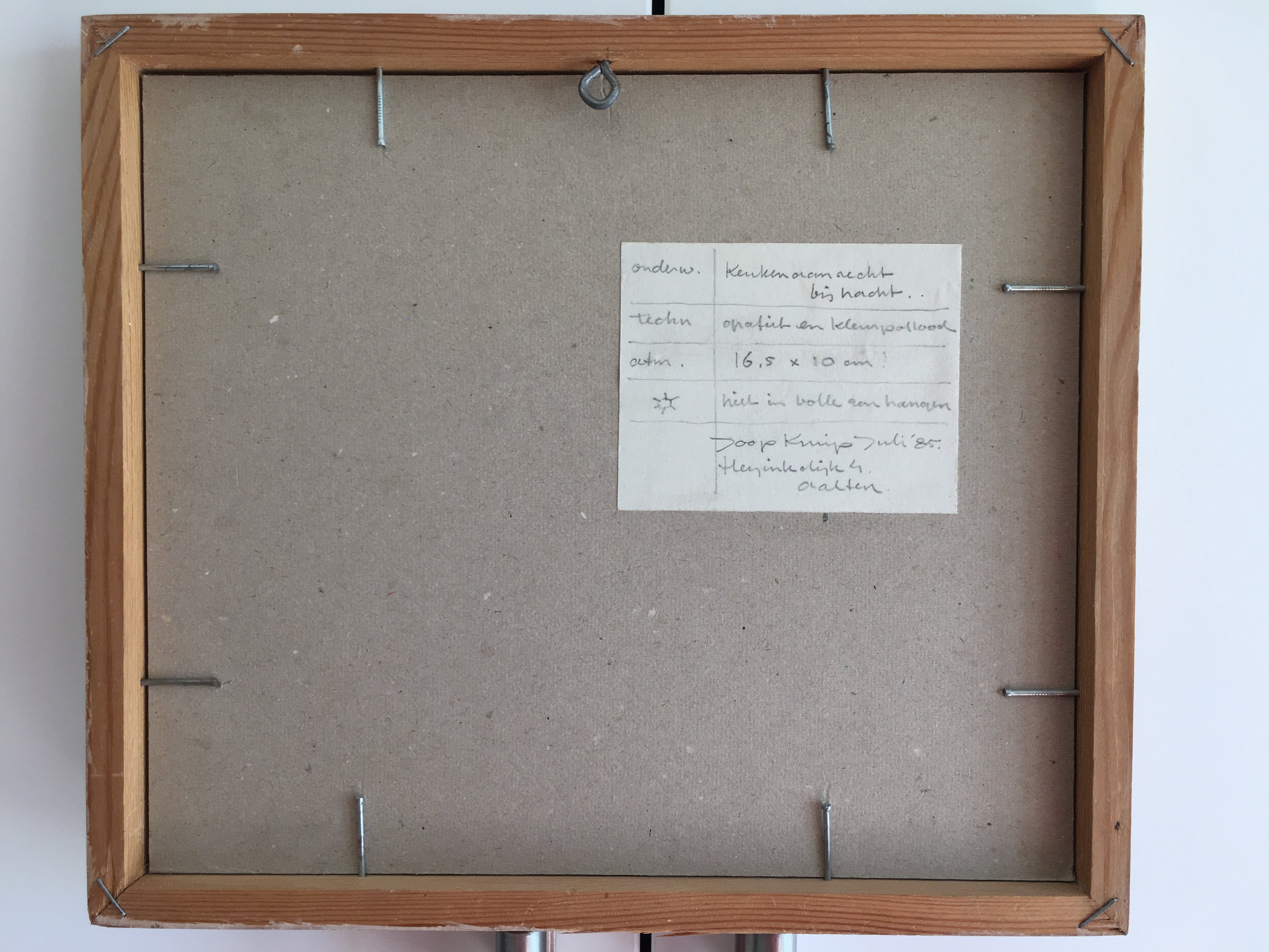 Joop Kruip - Keukenaanzicht bij nacht kopen? Bied vanaf 25!