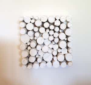 Jan Henderikse - White IV - 2017 - Gesigneerd en gedateerd achterzijde verkocht voor € 650!