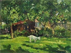 Henk van Leeuwen - Tuin met geitje kopen? Bied vanaf 225!