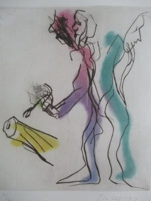 Ger Lataster - ingelijste ets kopen? Bied vanaf 75!