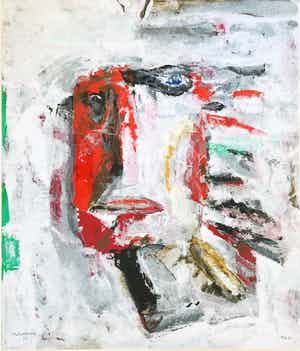 Nico Molenkamp - De Indiaan met fraaie lijst! verkocht voor € 225!