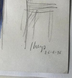 Yvan Theys - aquarel/tekening kopen? Bied vanaf 225!