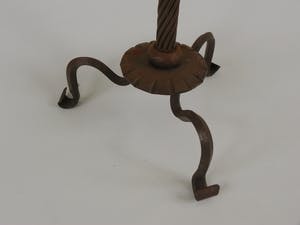 Curiosa - Grote zware smeedijzeren lampvoet kopen? Bied vanaf 1!