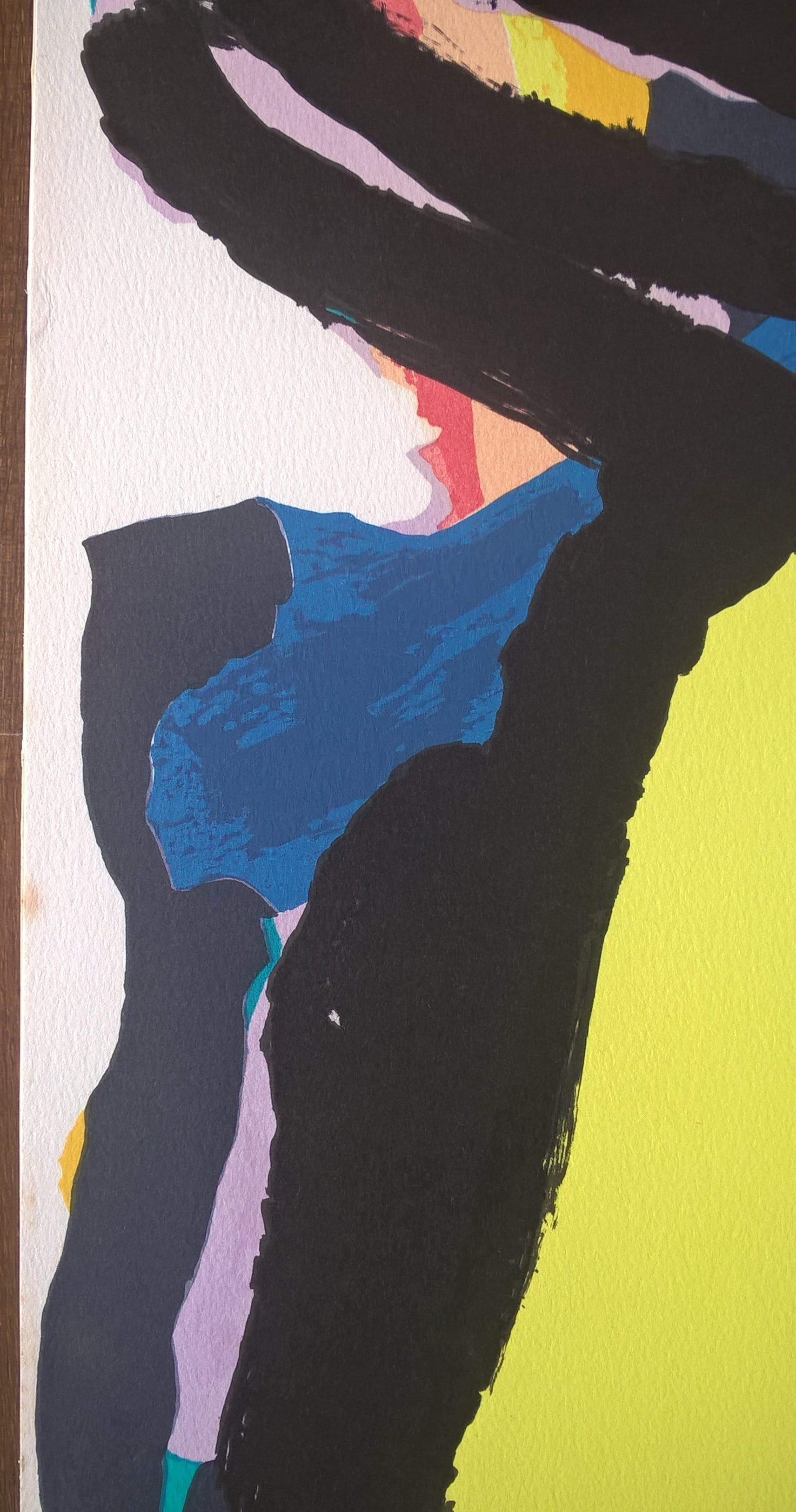Karel Appel - Personage in blue - gesigneerde litho  kopen? Bied vanaf 395!