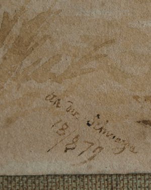 Melchior Fritsch - Aquarel , “An der Schwarza” – 1879 kopen? Bied vanaf 10!