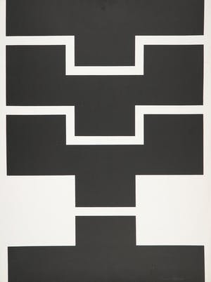 Cyril Lixenberg - Zeefdruk, Geometrische compositie kopen? Bied vanaf 1!