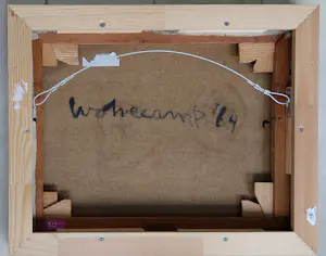 Theo Wolvecamp - Abstracte Compositie - 1964 zeer krachtig kunstwerk kopen? Bied vanaf 3850!