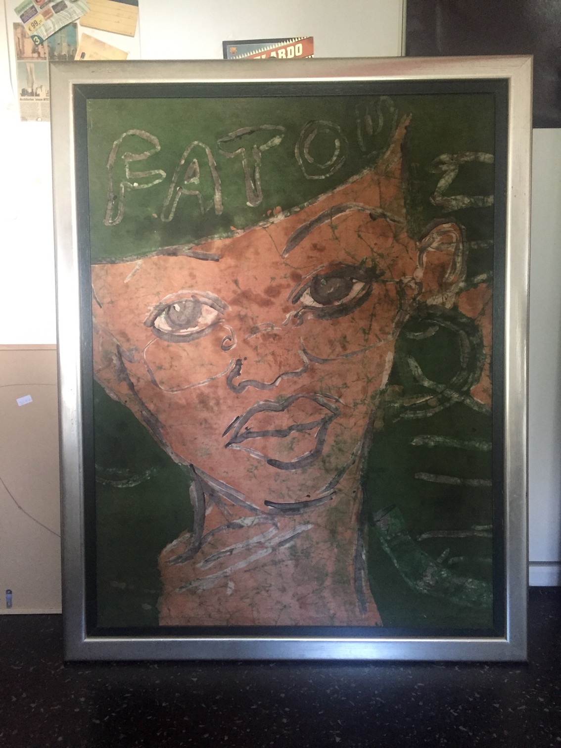 Peter Klashorst - "Fatou", Doek op Paneel, Prachtig Ingelijst kopen? Bied vanaf 200!