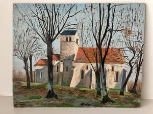 Niet of onleesbaar gesigneerd - Suzanne Goubeau Gauthey - l’Eglise de Torcy kopen? Bied vanaf 1!