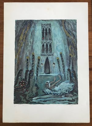Ilia Schenker - Gesigneerde kleurenlitho - 33/35 kopen? Bied vanaf 55!
