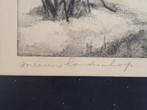 Aart van Dobbenburgh - "sneeuwlandschap". kopen? Bied vanaf 75!