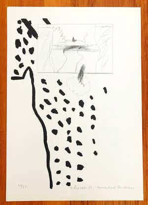 Reinier Lucassen - Lithografie - Gesigneerd - "Romantisch landschap" - 1966 - 22/50 verkocht voor € 45!