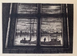 Hans Blanken - Zomernacht aan de Hooge Dijk. kopen? Bied vanaf 20!