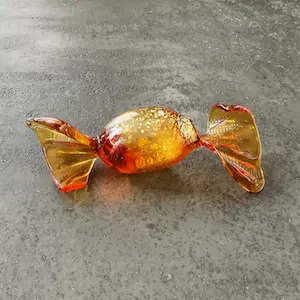 Seguso - Murano Goud & Aventurine Glas Snoepjes (8) - Bonbons - Sweets - Kunst - Venetië kopen? Bied vanaf 90!