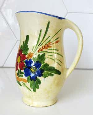 Potterie De Driehoek - Art deco platelen kan decor Huizers Bont verkocht voor € 20!