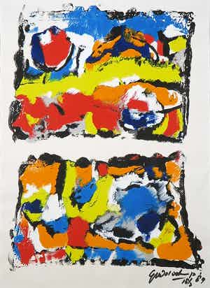 Gerard Wolvekamp - Monotype, Zonder Titel verkocht voor € 1!