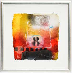 Theo Koster - Indian Dreams - Ingelijst verkocht voor € 50!