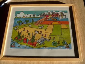 Peter Hofland - Litho, Titel "Anna Paulowna". kopen? Bied vanaf 20!