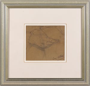 August Allebe - Potloodstudie van handen kopen? Bied vanaf 1!