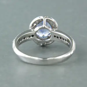 14k wit gouden ring met een kwarts en briljant geslepen diamant tot. 0.42ct kopen? Bied vanaf 650!