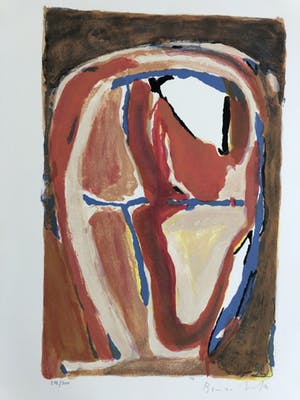 Bram van Velde - abstracte compositie kopen? Bied vanaf 245!