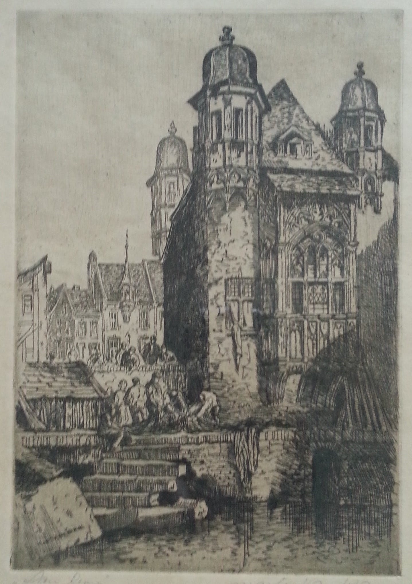 Martin van Waning - MARTIN VAN WANING (1887-1972) - Ets - San Remo - Gesigneerd kopen? Bied vanaf 1!