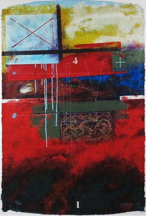 Piotr Konkel - Zeefdruk, Zonder titel - Ingelijst (Groot) kopen? Bied vanaf 35!