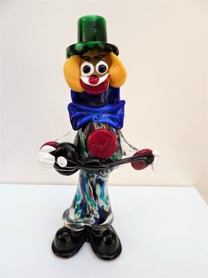 Niet of onleesbaar gesigneerd - Murano Clown masief glas opject kopen? Bied vanaf 1!