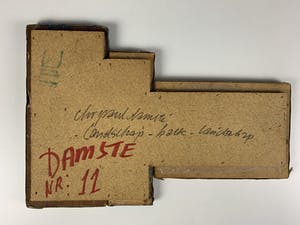 Christiaan Paul Damste - gemengde techniek (collage) - 'Landschap - balk - landschap' kopen? Bied vanaf 320!