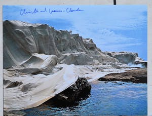 Christo - Oil Barrels en Coast: 2 offsets Taschen handgesigneerd kopen? Bied vanaf 50!