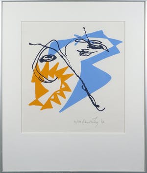 Simon Vinkenoog - Zeefdruk, Zonder tiel - Ingelijst kopen? Bied vanaf 100!