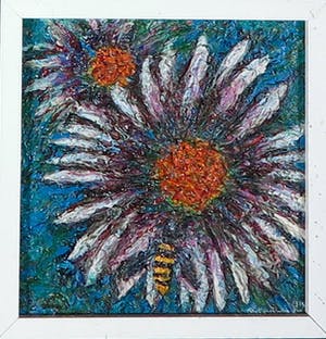 Bitia Rosendor - Lot van vier werken, gemengde techniek- Ingelijst kopen? Bied vanaf 20!