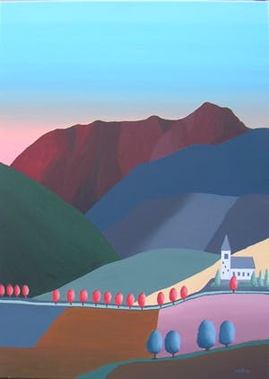 Hein van der Meij - Olieverf Alpen 1 kopen? Bied vanaf 125!