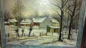 Pie Wilhelmus - wintergezicht boerderij verkocht voor € 140!