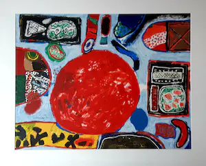 Corneille - Laatste keer - " '64 - '95 " - Grote zeefdruk naar een schilderij uit 1965. kopen? Bied vanaf 275!