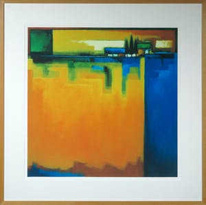 Maria Megens - Zeefdruk, Zonder titel - Ingelijst (Groot) kopen? Bied vanaf 1!