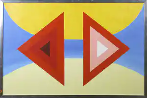 Arjen Toet - Acryl op doek, Zonder titel - Ingelijst verkocht voor € 80!