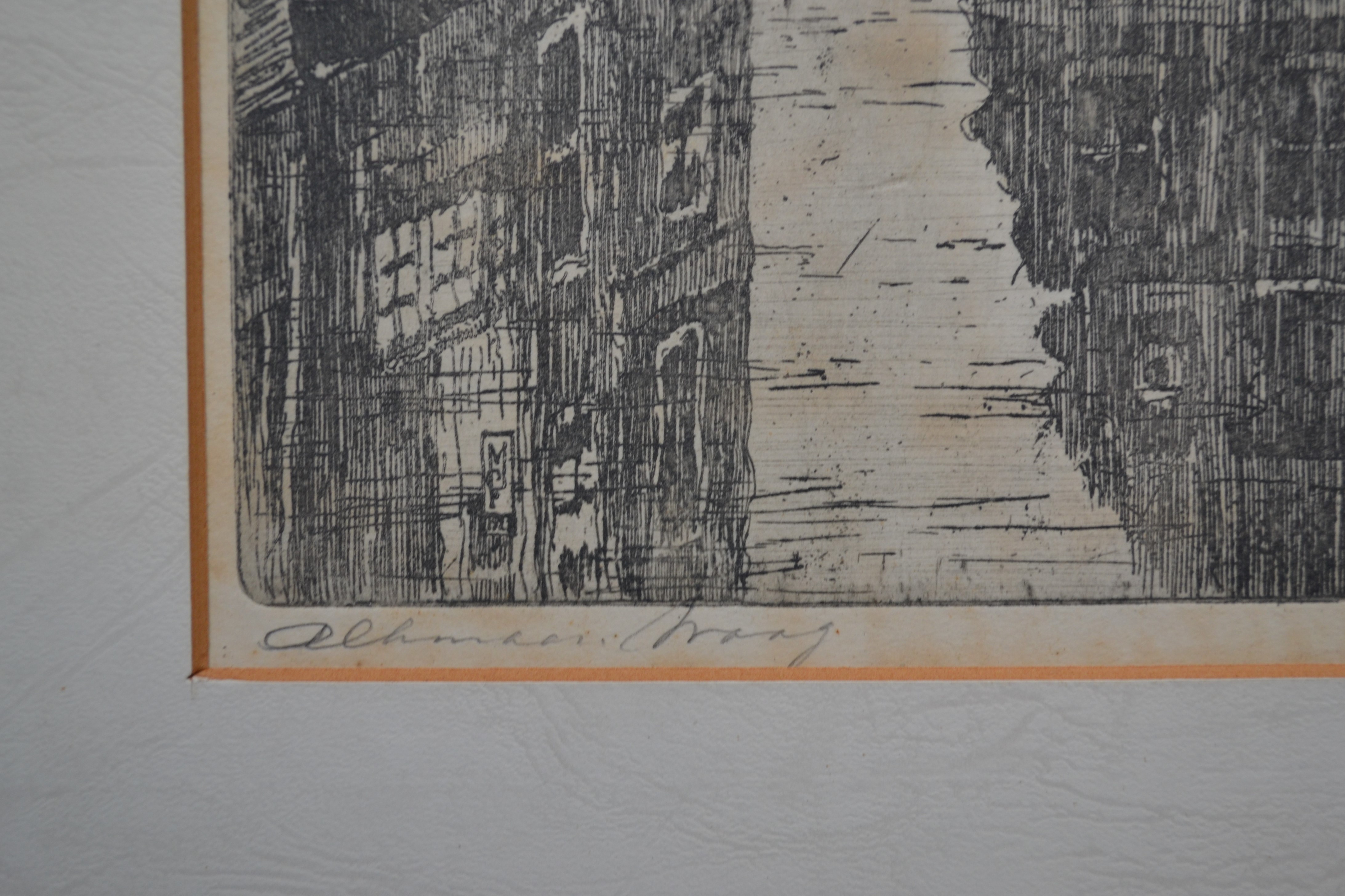 Marius Johannes Janssen - Ets - Waag in Alkmaar - Handgesigneerd kopen? Bied vanaf 1!