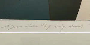 Guido de Waart - Eigen druk lithografie - gesigneerd - goudkleurige aluminium lijst kopen? Bied vanaf 1!