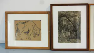 Janus Nuiten - Lot van 5 unieke werken op papier, Dieren / figuren kopen? Bied vanaf 75!