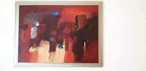 Theo den Boon - Acryl op doek verkocht voor € 50!