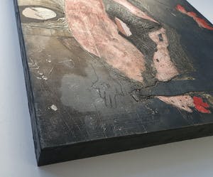 Michel van Overbeeke - Gemengde techniek op paneel kopen? Bied vanaf 125!