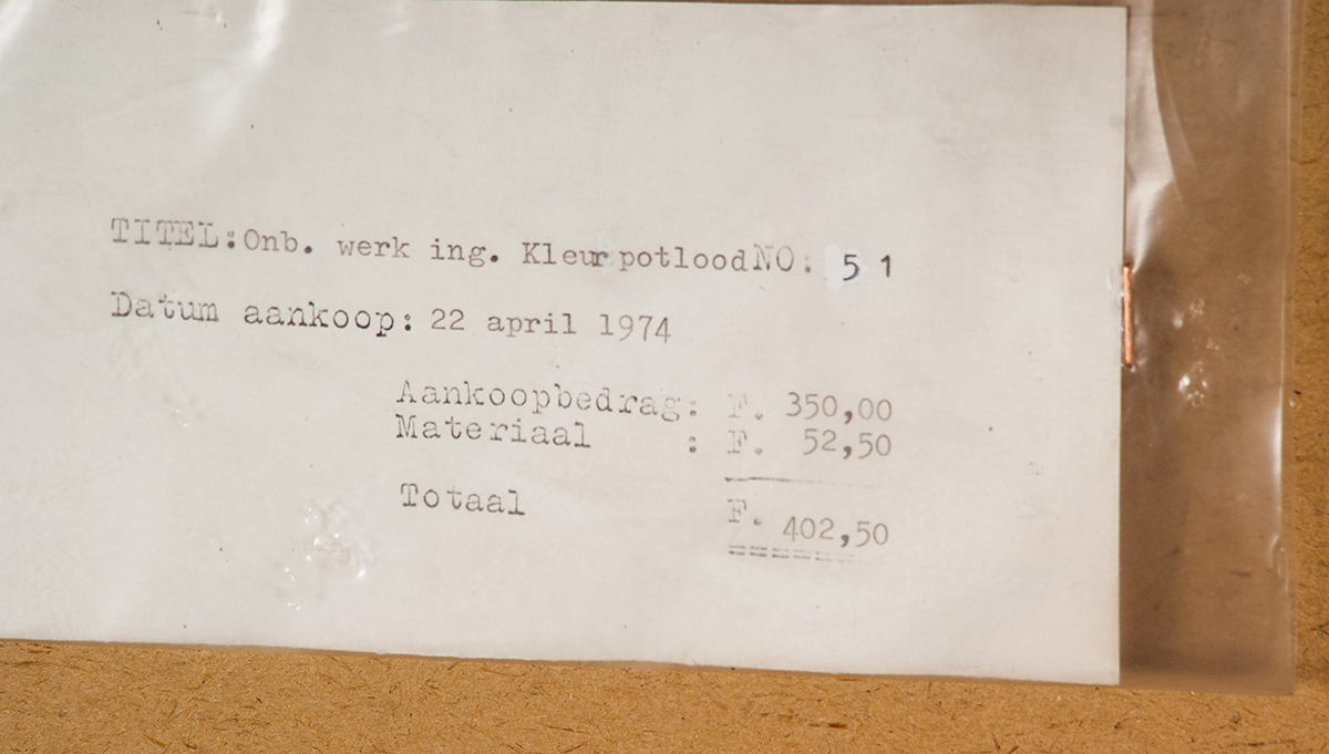 Paul van de Vliet - l/r handig getekende programmatie - Kleurpotlood op papier - 1973 kopen? Bied vanaf 15!