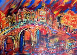 Elena Polyakova - Amsterdamse avond verkocht voor € 200!