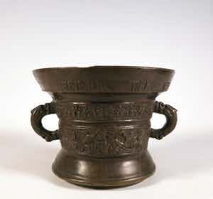 Bronzen mortier naar Henrick ter Horst verkocht voor € 1!